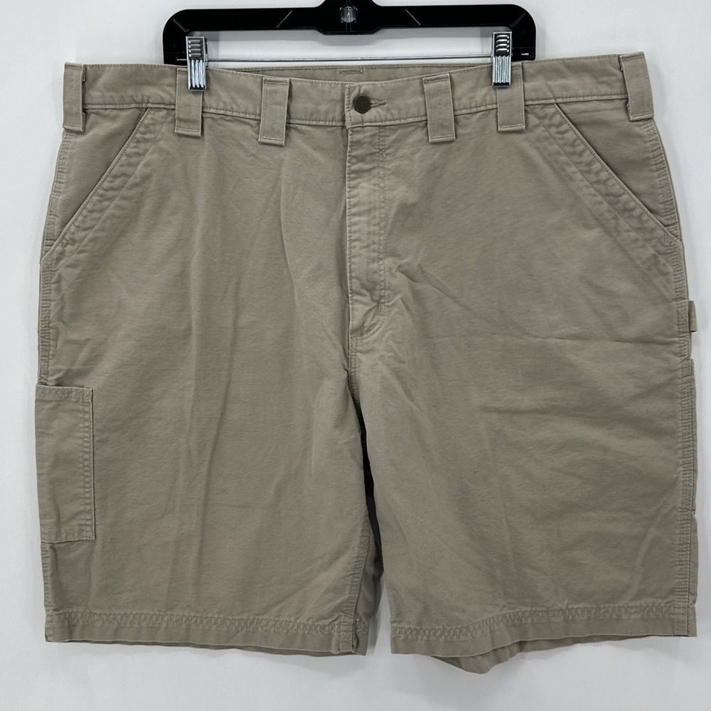 Carhartt Shorts Mens‎ 44 Tan B147 Original Fit Work Carpenter Utility Cargo Men